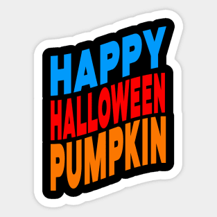 Happy Halloween pumpkin Sticker